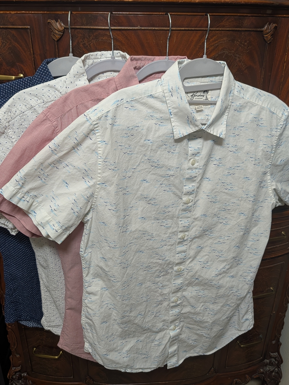 Bonobos Bundle- 4 Short-Sleeve Slim Fit Button-Up Shirts (100% Cotton)